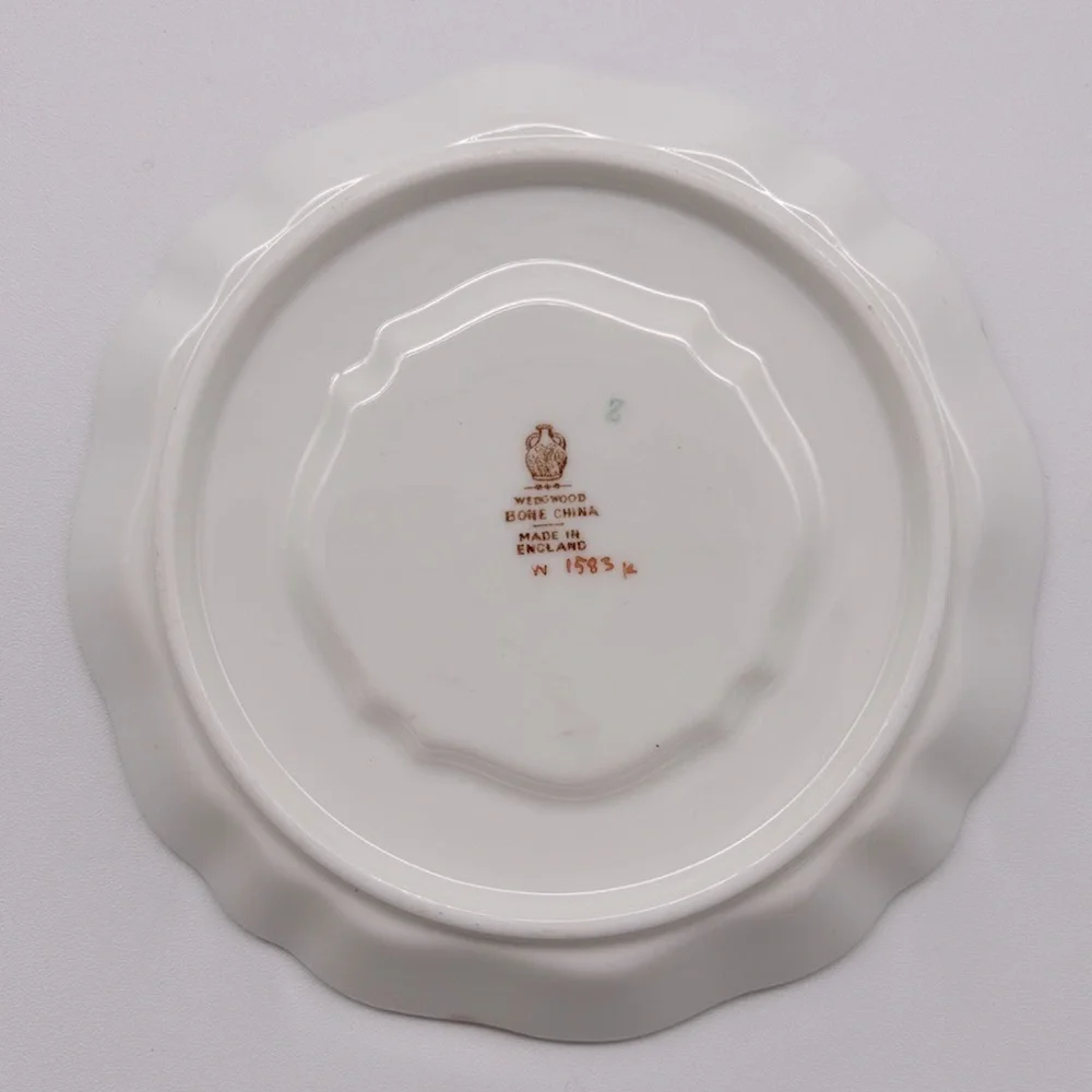 Wedgwood Bone China Flat Cup & Saucer Pattern WH 1583